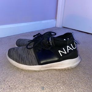 Black and Grey Nautica Running Athletic Shoes
